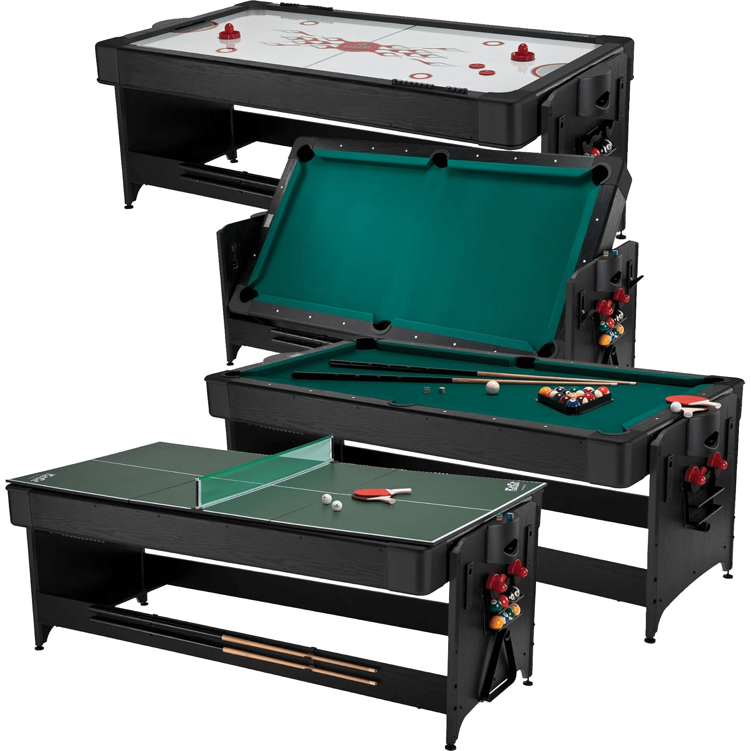 Fat Cat Original 3-in-1, 7-Foot Pockey Game Table Best Air Hockey Tables