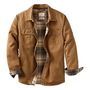 best christmas gifts for boyfriend wearables - Legendary Whitetails Men's Journeyman Shirt Jacket, Flannel Lined Shacket for Men, Water-Resistant Coat Rugged Fall Clothing
