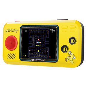 best christmas gifts for kids video games - My Arcade Pocket Player Handheld Game Console: 3 Built In Games, Pac-Man, Pac-Panic, Pac-Mania, Collectible, Full Color Display, Speaker, Volume Controls