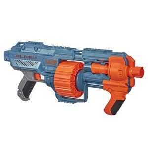 best christmas gifts for kids toy guns - NERF Elite 2.0 Shockwave RD-15 Dart Blaster, 30 Nerf Elite Darts, 15-Dart Rotating Drum, Kids Outdoor Toys for 8 Year Old Boys & Girls and Up
