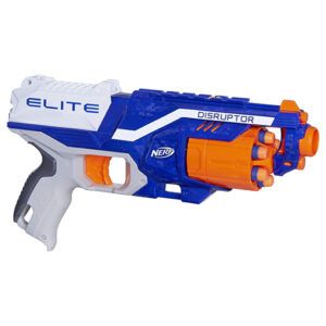best christmas gifts for kids toy guns - Nerf Disruptor Elite Blaster - 6-Dart Rotating Drum, Slam Fire, Includes 6 Official Nerf Elite Darts - for Kids, Teens, Adults, (Amazon Exclusive)